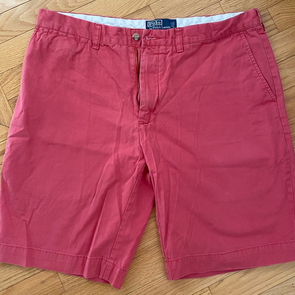 Men’s Ralph Lauren Polo Salmon Red Shorts
